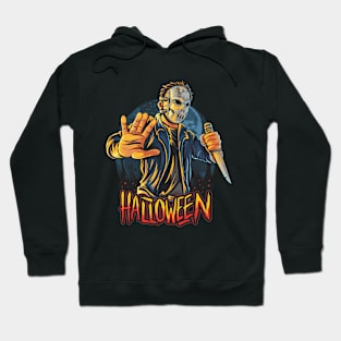 Halloween Season Scary Horor Devil Man Hoodie